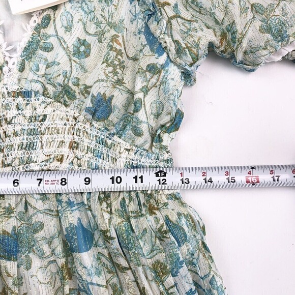 New Rococo Sand Elan midi Dress Teal size S - Picture 8 of 15